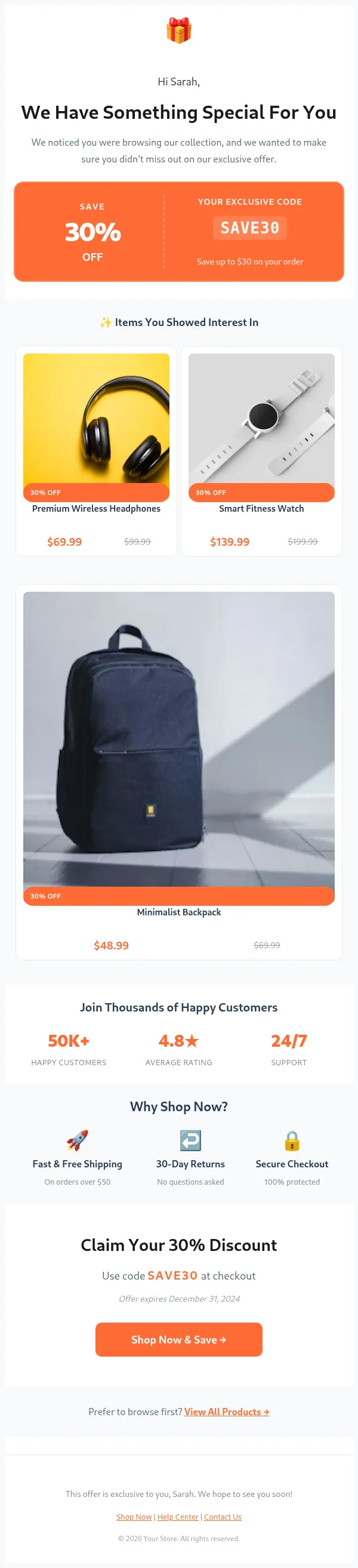 Preview of ecommerce-discount-followup