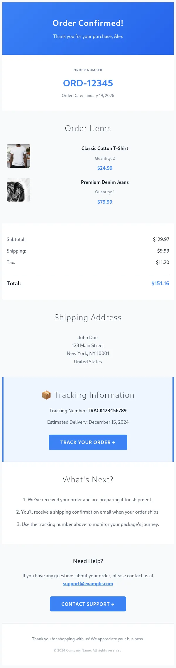 Preview of ecommerce-order-confirmation