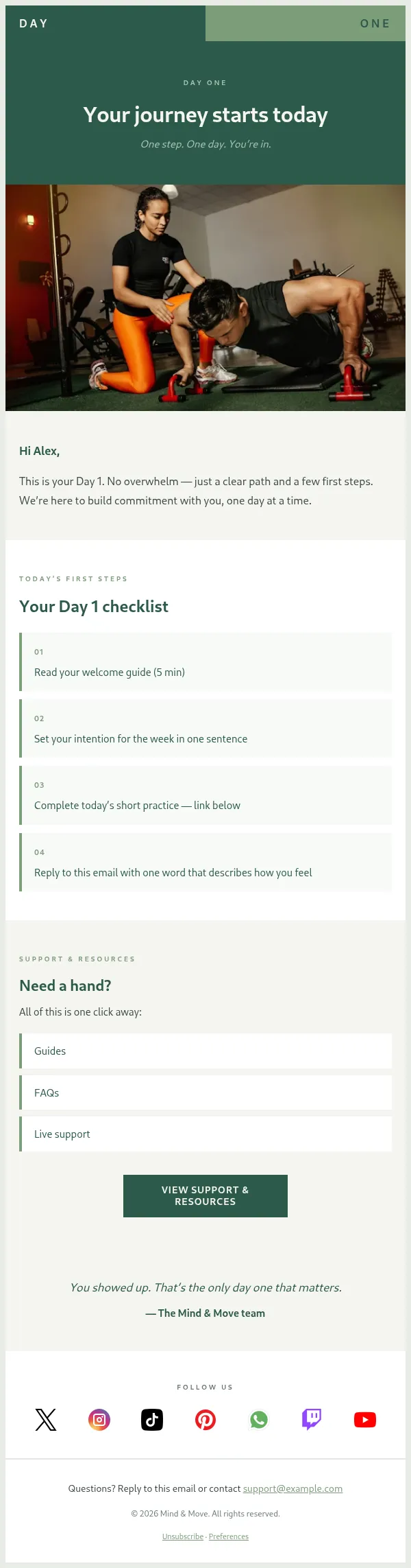 Preview of health-program-kickoff-day-one