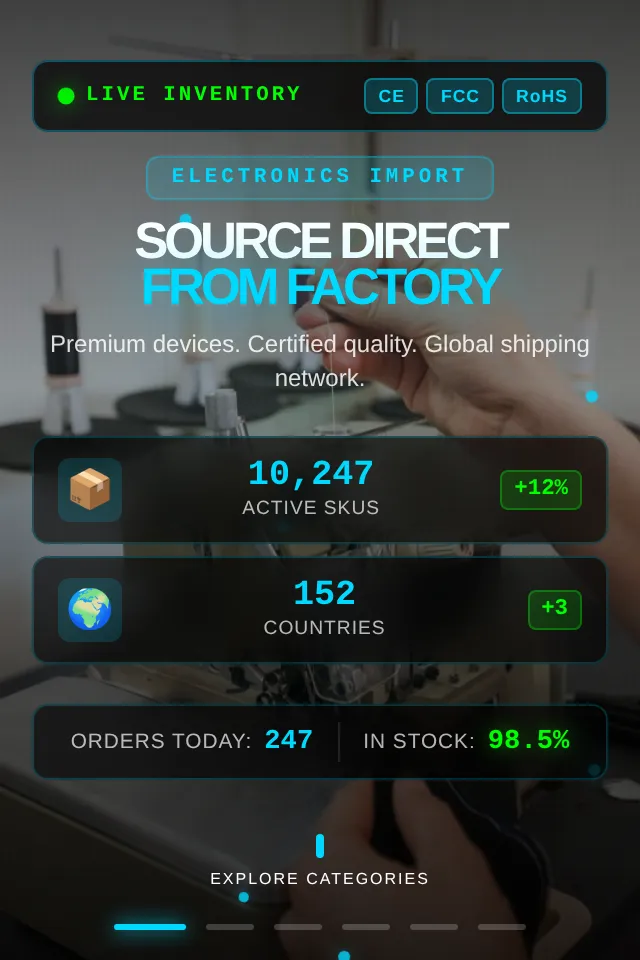 Electronics Import - Source Direct from Factory