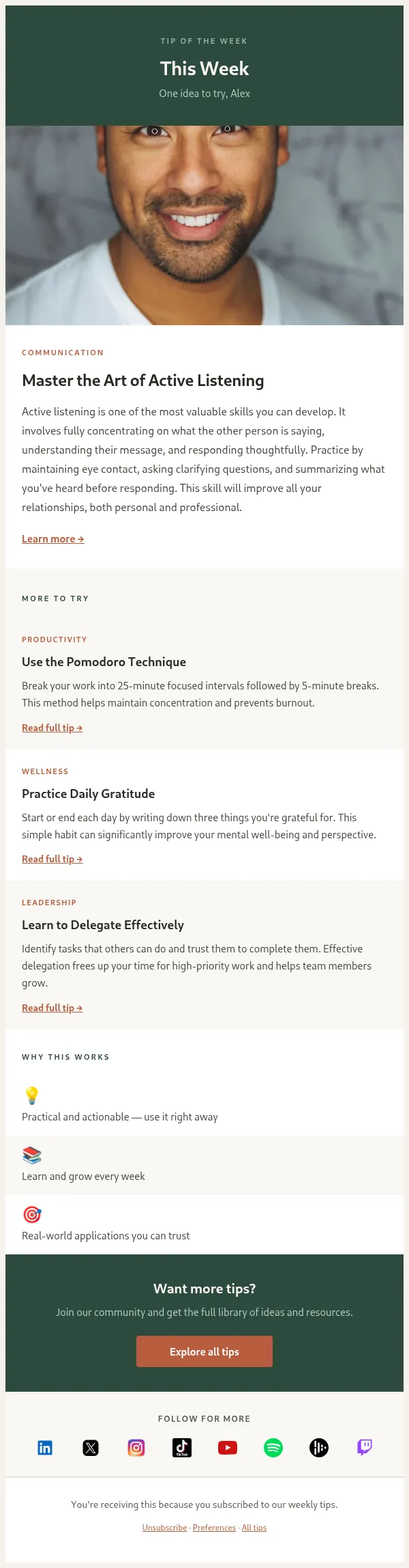 Tip of the Week Newsletter