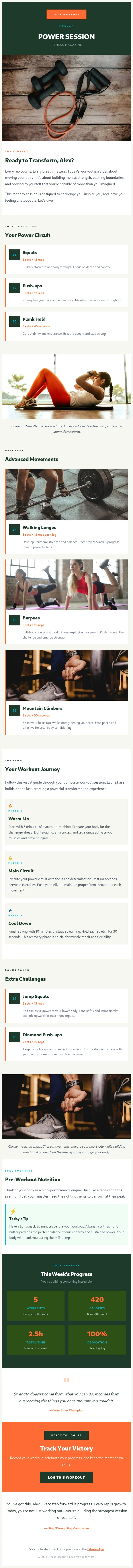Workout Newsletter